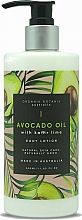 Kup Balsam do ciała Awokado i limonki kaffiru - Organik Botanik Avocado Oil With Kaffir Lime Body Lotion