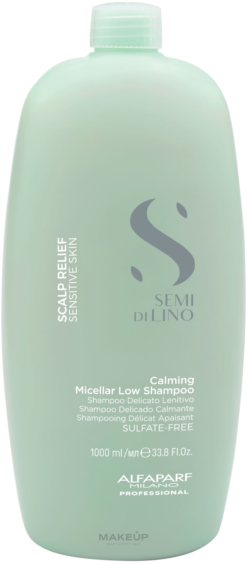 Kojący szampon micelarny - Alfaparf Semi Di Lino Scalp Relief Calming Micellar Low Shampoo — Zdjęcie 1000 ml