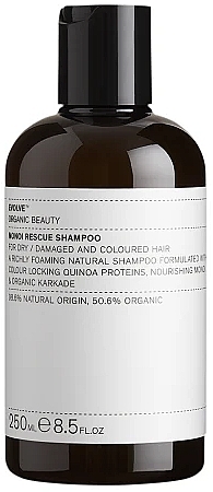 Szampon do włosów z olejem monoi - Evolve Beauty Rescue Shampoo — Zdjęcie N1