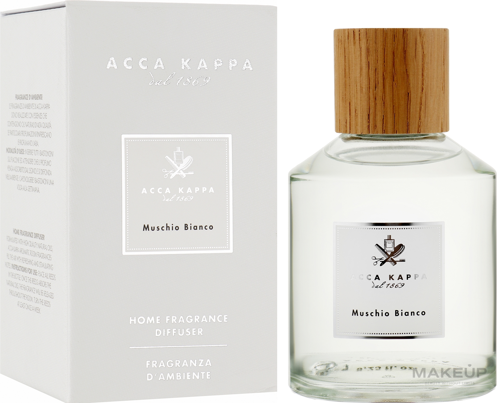 Aromat do domu - Acca Kappa White Moss Home Fragrance Diffuser — Zdjęcie 250 ml