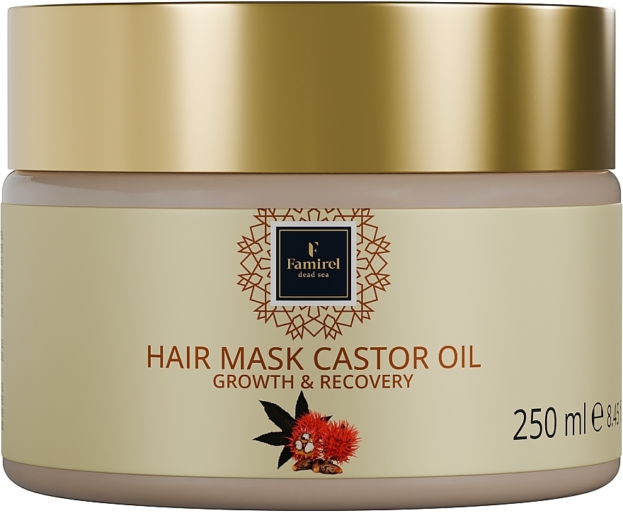 Maska do włosów z olejem rycynowym - Famirel Hair Mask Castor Oil — Zdjęcie N1