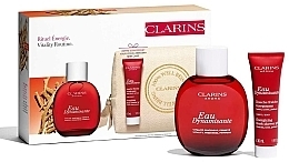 Kup Zestaw (edt 100 ml + sh/gel 30 ml + bag) - Clarins Eau Dynamisante