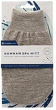 Lniana rękawica do kąpieli - Hydrea London Hamam Linen Spa Mitt Medium Texture — Zdjęcie N2