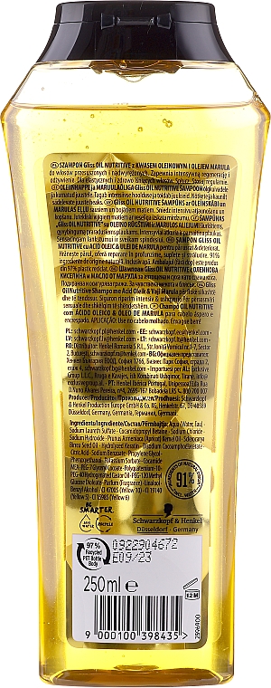 Szampon do długich włosów ze skłonnością do rozdwajania się - Gliss Kur Oil Nutritive Shampoo — Zdjęcie N3