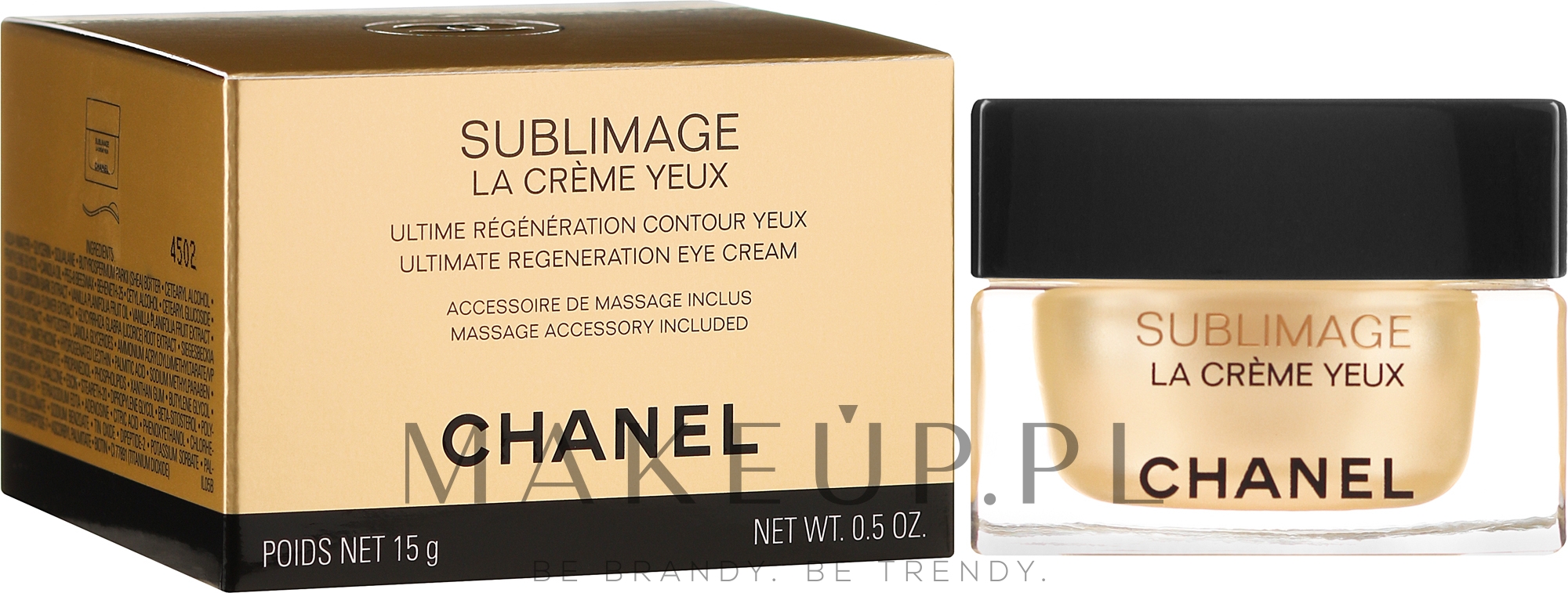 Regenerujący krem do skóry wokół oczu - Chanel Sublimage La Crème Yeux — Zdjęcie 15 g