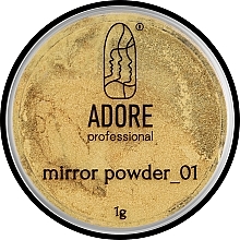 Kup Puder do paznokci nadający lustrzany efekt - Adore Professional Mirror Chrome Powder