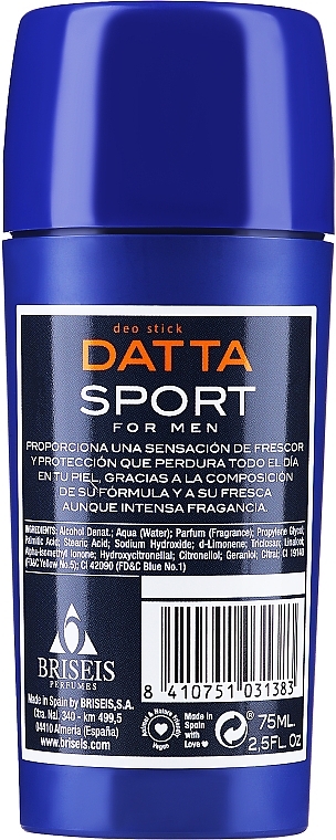 Dezodorant w sztyfcie Datta Sport For Men - Tulipan Negro Deo Stick — Zdjęcie N3