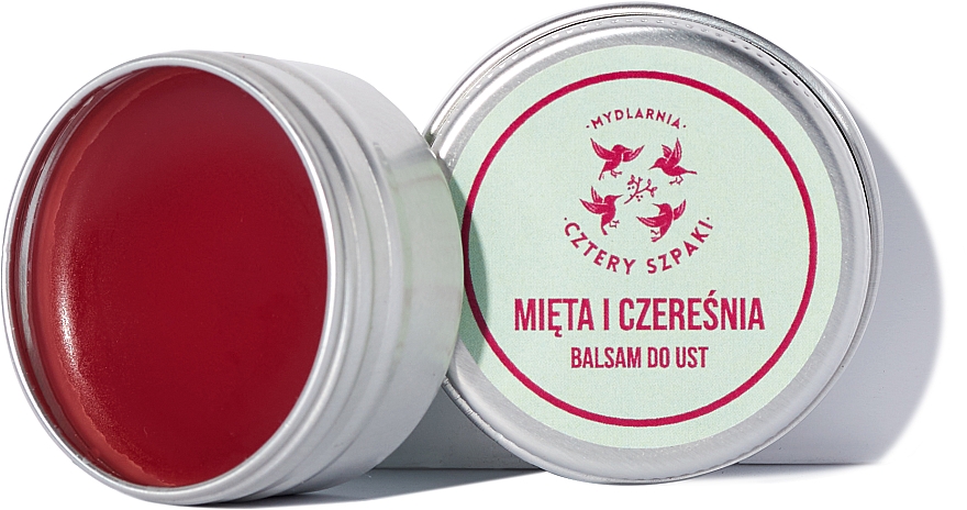 Balsam do ust Mięta i wiśnia - Cztery Szpaki Lip Balm — Zdjęcie N3