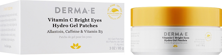 Plastry hydrożelowe z witaminą C - Derma E Vitamin C Bright Eyes Hydro Gel Patches — Zdjęcie N5