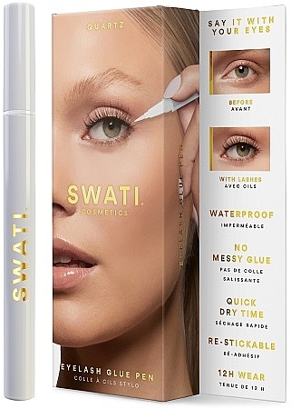 Klej do sztucznych rzęs - Swati Eyelash Glue Pen Quartz — Zdjęcie N1