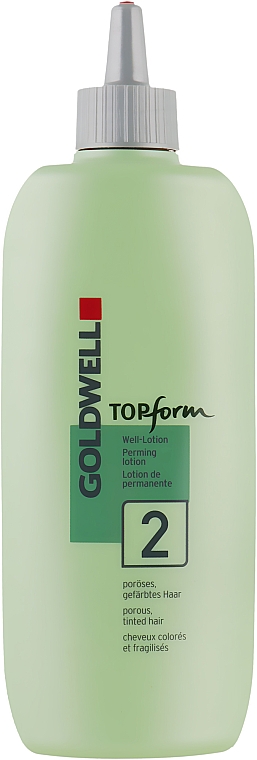 Płyn ondulacyjny do włosów porowatych i farbowanych - Goldwell Topform 2 — Zdjęcie N1