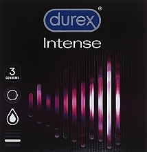 Kup Prezerwatywy prążkowane z wypustkami i żelem stymulującym, 3 szt. - Durex Intense Orgasmic