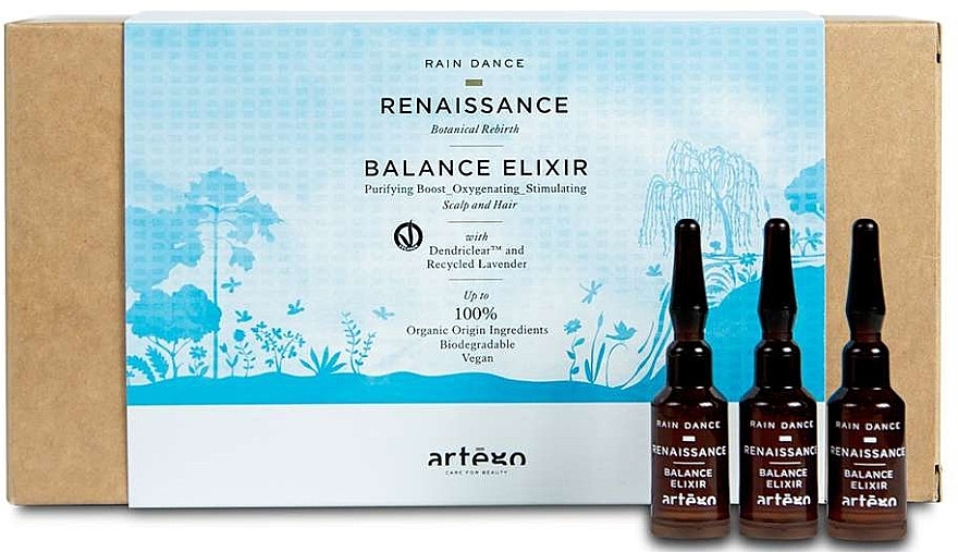 PRZECENA! Głęboko oczyszczające serum do włosów i skóry głowy - Artego Rain Dance Renaissance Balance Elixir * — Zdjęcie N1