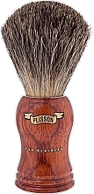 Kup Pędzel do golenia - Plisson Bubinga High-mounted Handle & Russian Grey Shaving Brush