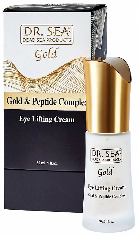 Liftingujący krem pod oczy z kompleksem złota i peptydów - Dr Sea Gold & Peptide Complex Eye Lifting Cream — Zdjęcie N1