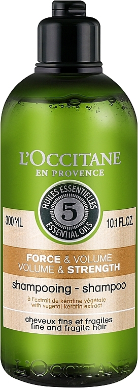 Detoksykujący szampon do włosów - L'Occitane Aromachologie Volume & Strength Shampoo — Zdjęcie N1