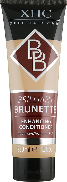 Wzmacniająca odzywka do ciemnych włosów - Xpel Marketing Ltd Brilliant Brunette Enhancing Conditioner Tube — Zdjęcie N1