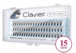 Sztuczne rzęsy, 15 mm - Clavier Eyelash — Zdjęcie N1