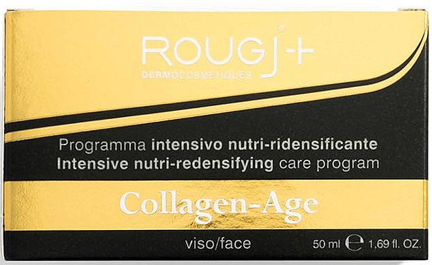 Przeciwstarzeniowy krem do twarzy z kolagenem - Rougj+ Complete-Age Collagen-Age Intensive Nutri-Redensifying Care Program  — Zdjęcie N2