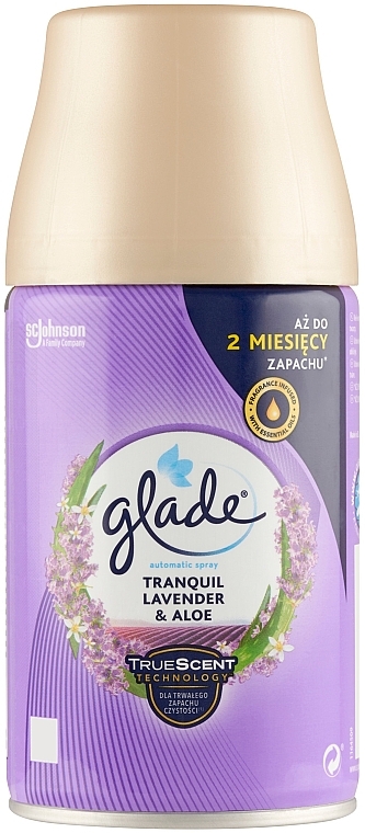 Wymienny pojemnik do automatycznego odświeżacza powietrza - Glade Automatic Spray Tranquil Lavender & Aloe — Zdjęcie N1