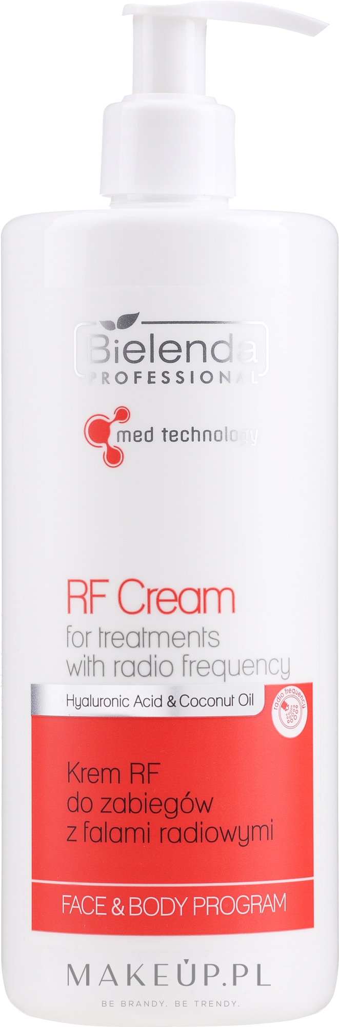 Krem RF do zabiegów z falami radiowymi - Bielenda Professional Face&Body Program RF Cream For Treatments With Radio Frequency — Zdjęcie 500 ml