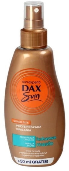 Przyspieszacz opalania z masłem kakaowym i olejkiem kokosowym w sprayu - Dax Sun — Zdjęcie N1