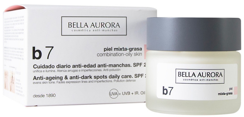 Krem przeciw plamom pigmentacyjnym do cery mieszanej i tłustej - Bella Aurora B7 Combination/Oily Skin Daily Anti-Dark Spot Care — Zdjęcie N1