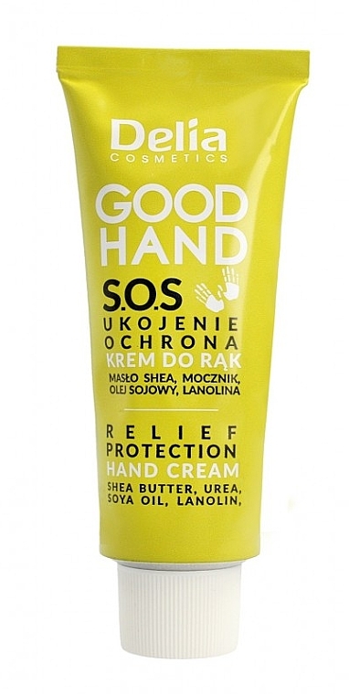 Kojący krem ochronny do rąk - Delia Good Hand S.O.S Relief Protection Hand Cream — Zdjęcie N1