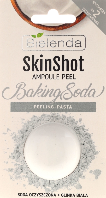 Peeling-pasta Soda oczyszczona i glinka biała - Bielenda Skin Shot — Zdjęcie N1