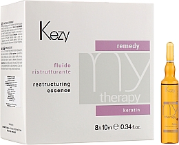 Ampułki rewitalizujące z proteinami do włosów - Kezy Remedy Restructuring Essence — Zdjęcie N2