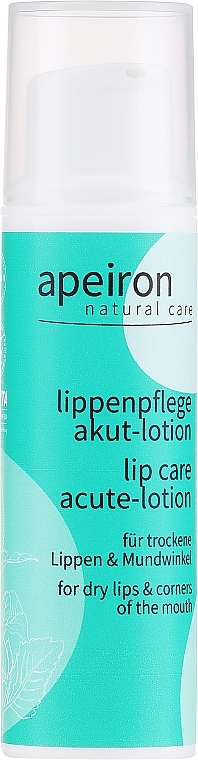 Regenerujący balsam do ust - Apeiron Auromère Acute Lip Care Lotion — Zdjęcie N1