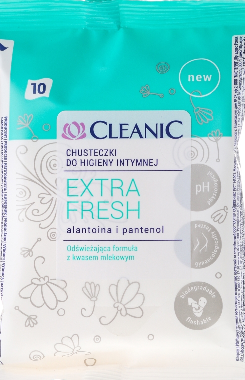 Chusteczki do higieny intymnej - Cleanic Intensive Care Wipes — Zdjęcie N3