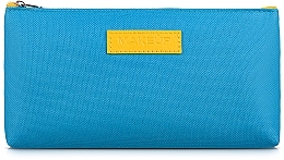 Kosmetyczka materiałowa, niebiesko-żółta 19x10x2 cm Freedom - MAKEUP Cosmetic Bag Blue Yellow — Zdjęcie N1