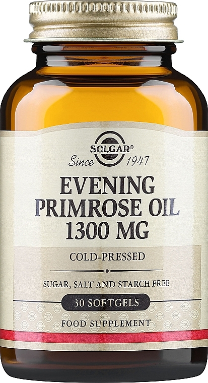 Olej z wiesiołka 1300mg - Solgar Evening Primrose Oil  — Zdjęcie N1