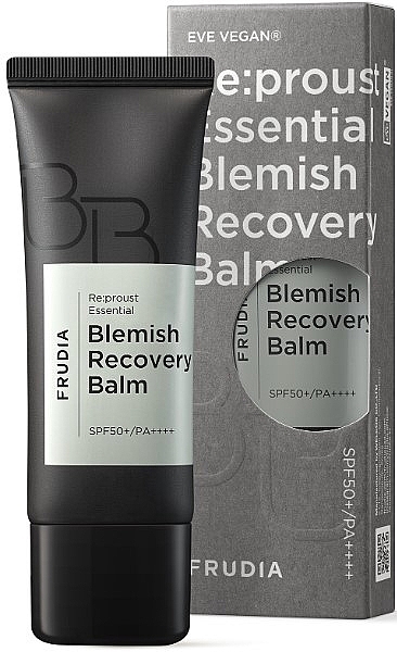 Kojący krem BB do twarzy z ekstraktami roślinnymi - Frudia Re:proust Essential Blemish Recovery Balm SPF 50+ PA++++ — Zdjęcie N2