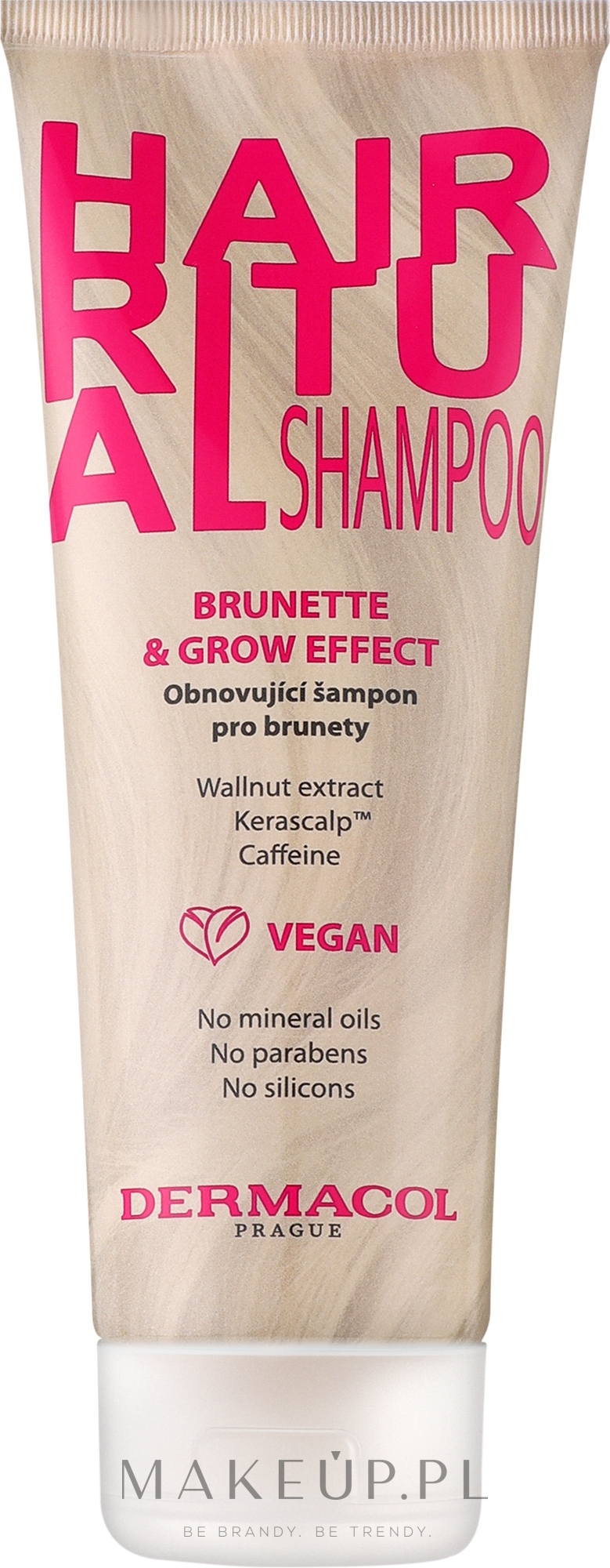 Szampon do włosów dla brunetek - Dermacol Hair Ritual Brunette & Grow Shampoo — Zdjęcie 250 ml