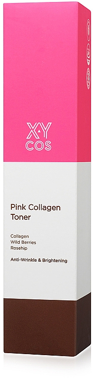 Przeciwzmarszczkowy tonik rozjaśniający z kolagenem - XYcos Pink Collagen Toner — Zdjęcie N2