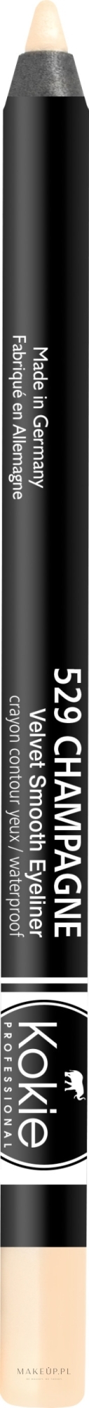 Wodoodporna kredka do oczu - Kokie Professional Waterproof Velvet Smooth Eyeliner Pencil — Zdjęcie 529 - Champagne