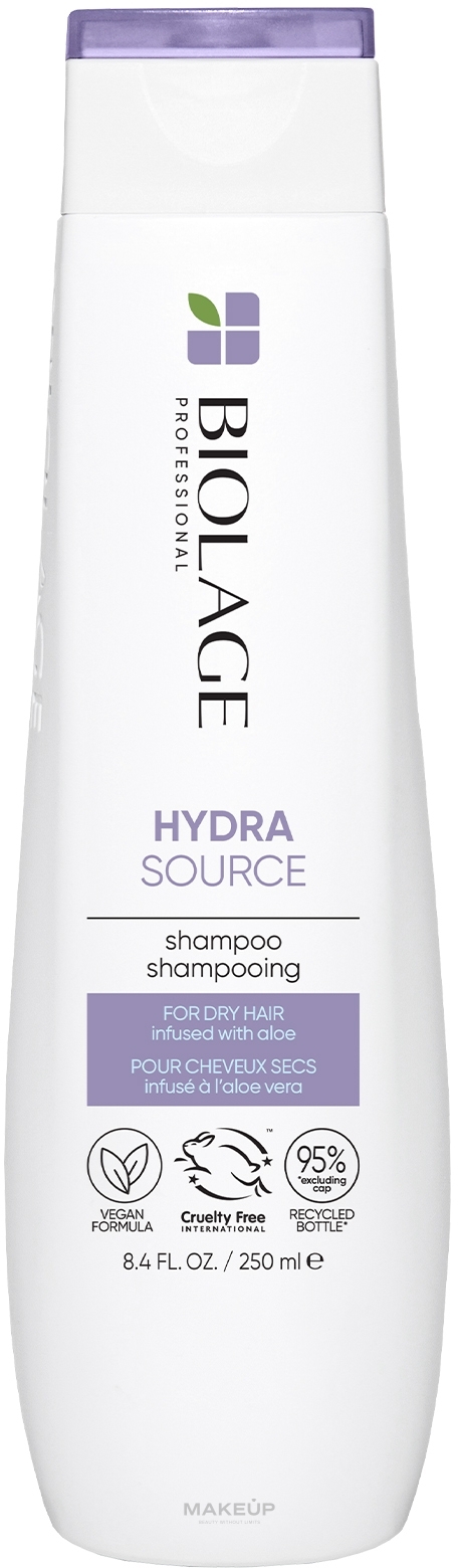 Nawilżający szampon do włosów suchych - Biolage Hydrasource Ultra Aloe Shampoo — Zdjęcie 250 ml