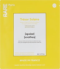 Kup Łagodząca maska do twarzy w płachcie z witaminą E - RARE Paris Tresor Solaire Mask