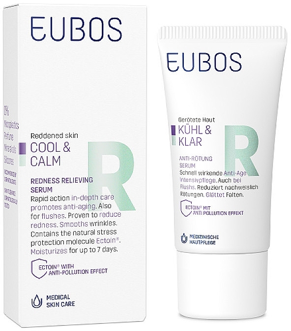 Serum do twarzy przeciw zaczerwienieniom - Eubos Med Cool & Calm Redness Relieving Serum — Zdjęcie N1