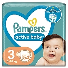 PRZECENA! Pieluchy Active Baby 3 (6-10 kg), 54 szt. - Pampers * — Zdjęcie N3