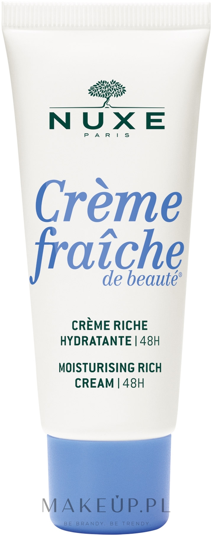 Nawilżający krem ​​do cery suchej - Nuxe Creme Fraiche De Beaute Moisturising Rich Cream 48H — Zdjęcie 30 ml