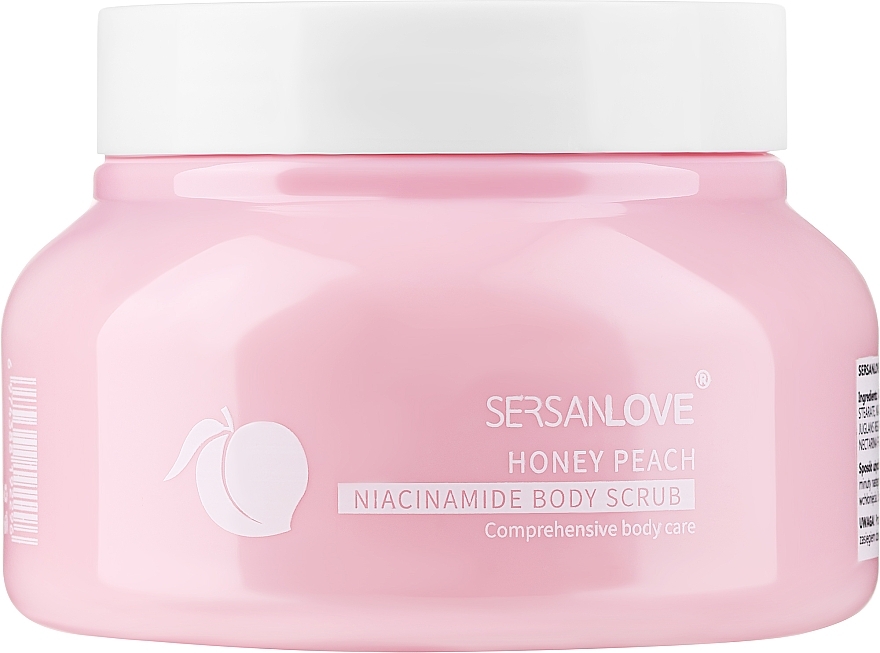 Peeling do ciała z ekstraktem brzoskwiniowym - Sersanlove Honey Peach Nicotinamide Body Scrub — Zdjęcie N1