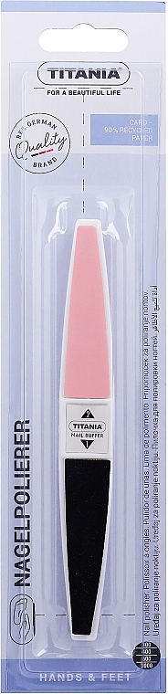 Polerka do manicure, jasny róż - Titania Nail Buffer — Zdjęcie N1