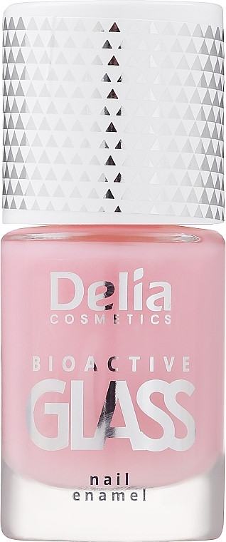 Lakier-odżywka do paznokci 2 w 1 Bioaktywne szkło - Delia Cosmetics Bioactive Glass Nail