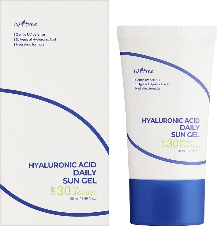 Żel przeciwsłoneczny do twarzy - IsNtree Hyaluronic Acid Daily Sun Gel SPF 30 PA+++ UVA/UVB  — Zdjęcie N2