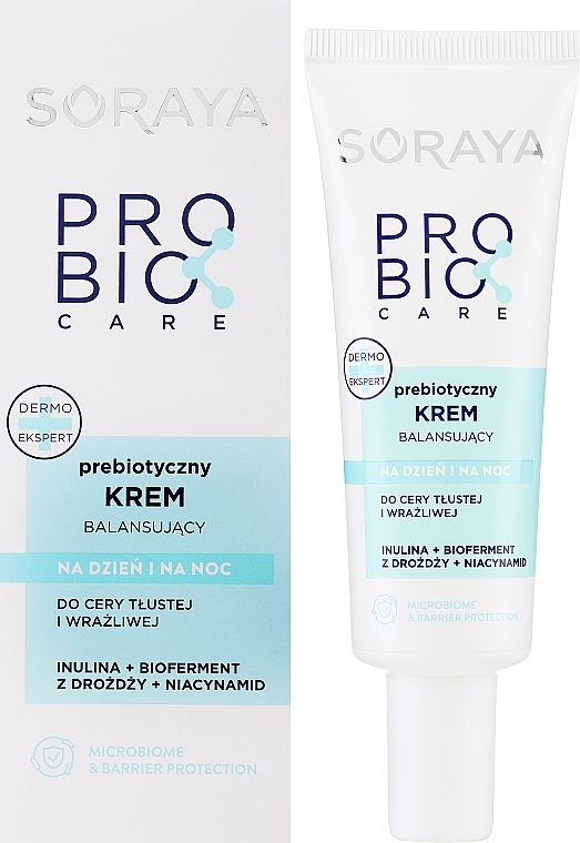 Probiotyczny krem ​​do cery tłustej i wrażliwej - Soraya Probio Care Face Cream — Zdjęcie N2