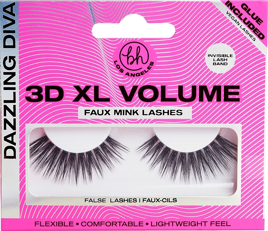 Sztuczne rzęsy - BH Cosmetics 3D XL Volume Faux Mink Lashes Dazzling Diva — Zdjęcie N1