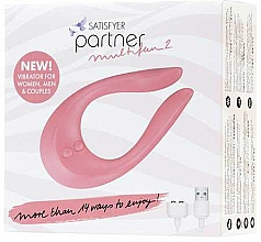 Wielofunkcyjny stymulator intymny dla par, różowy - Satisfyer Partner Multifun 2 — Zdjęcie N3